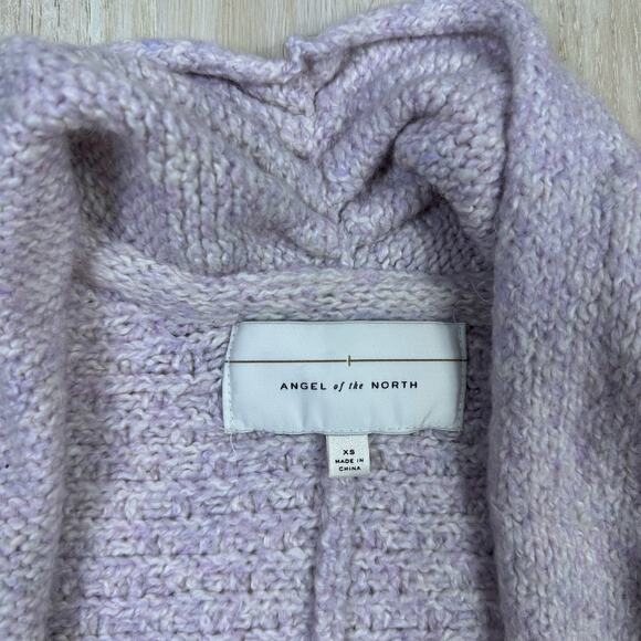 Anthropologie Angel of the North Pink Alpaca Blend Chauvet Oversized Cardigan XS - Picture 11 of 13